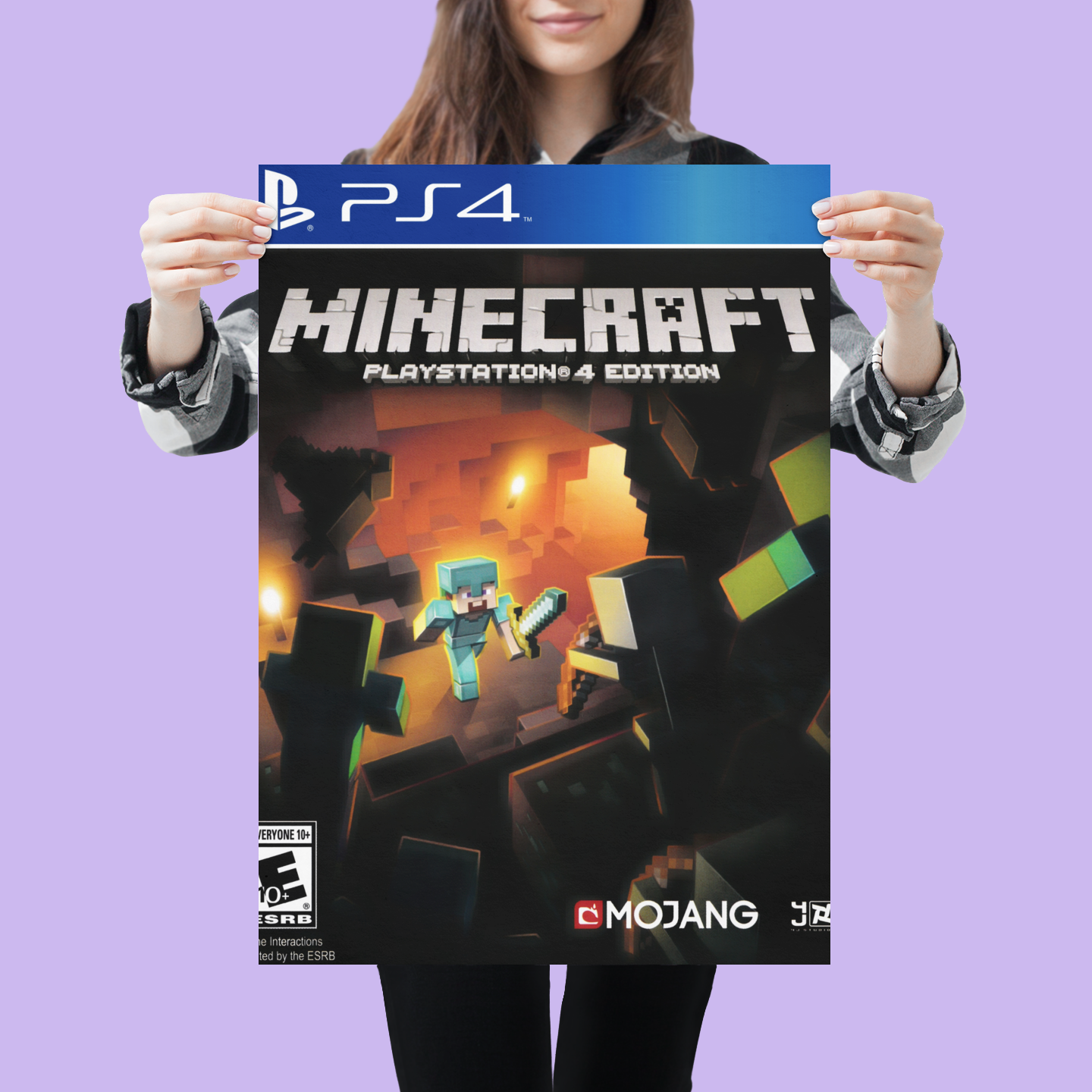 Minecraft (Ps4, Mojang) Video Poster - Lost Posters
