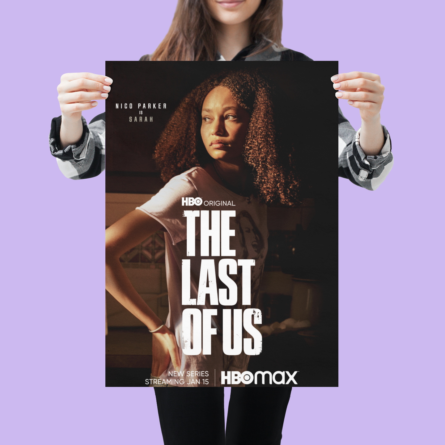Nico Parker Is Sarah In The Last Of Us Home Decor Poster Canvas