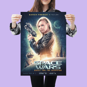 SPACE WARS: QUEST FOR THE DEEPSTAR, character poster, Sarah French, 2022. ©  Uncork'd Entertainment / Courtesy Everett Collection Stock Photo - Alamy