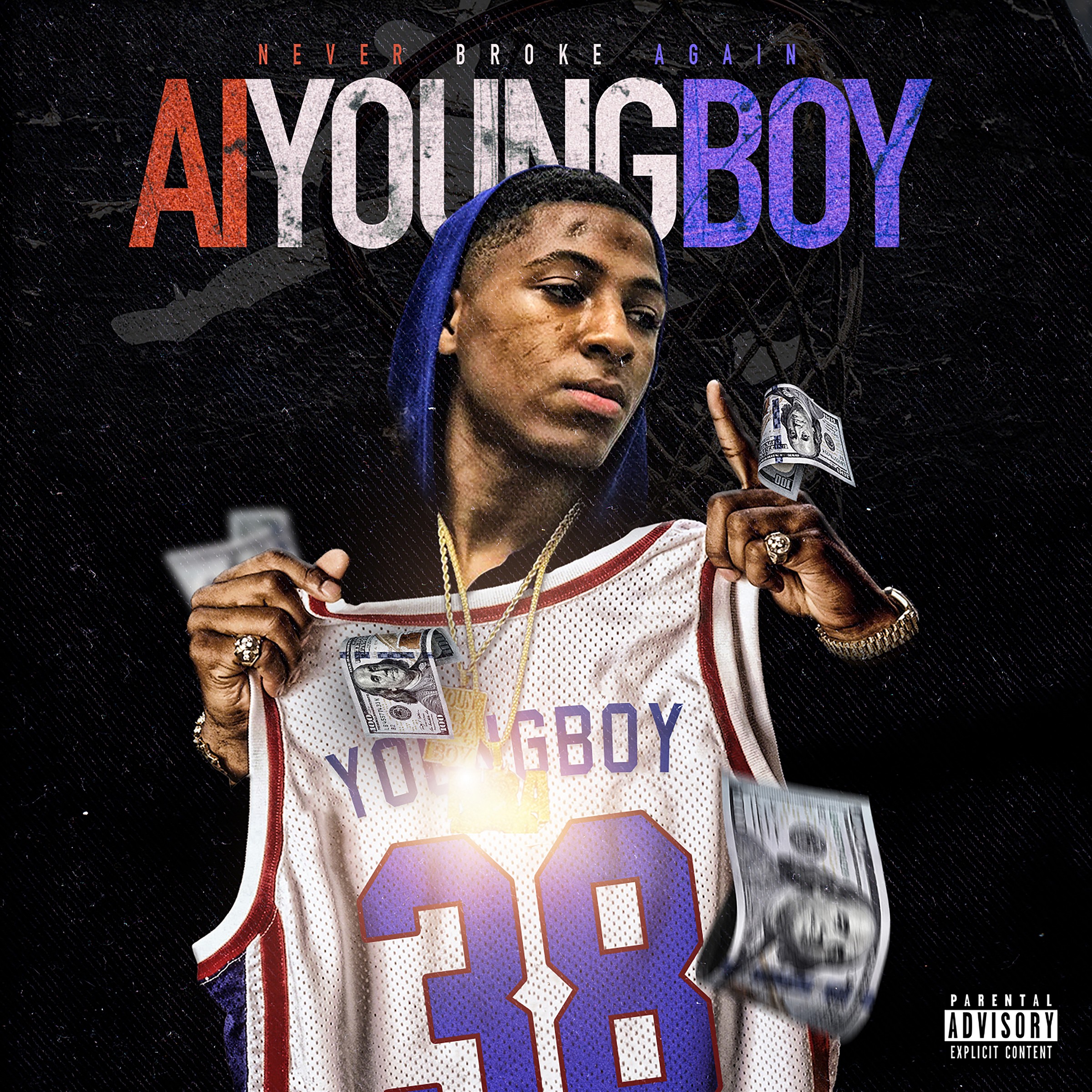 Youngboy Never Broke Again (Colors) Album Cover Poster - Lost Posters
