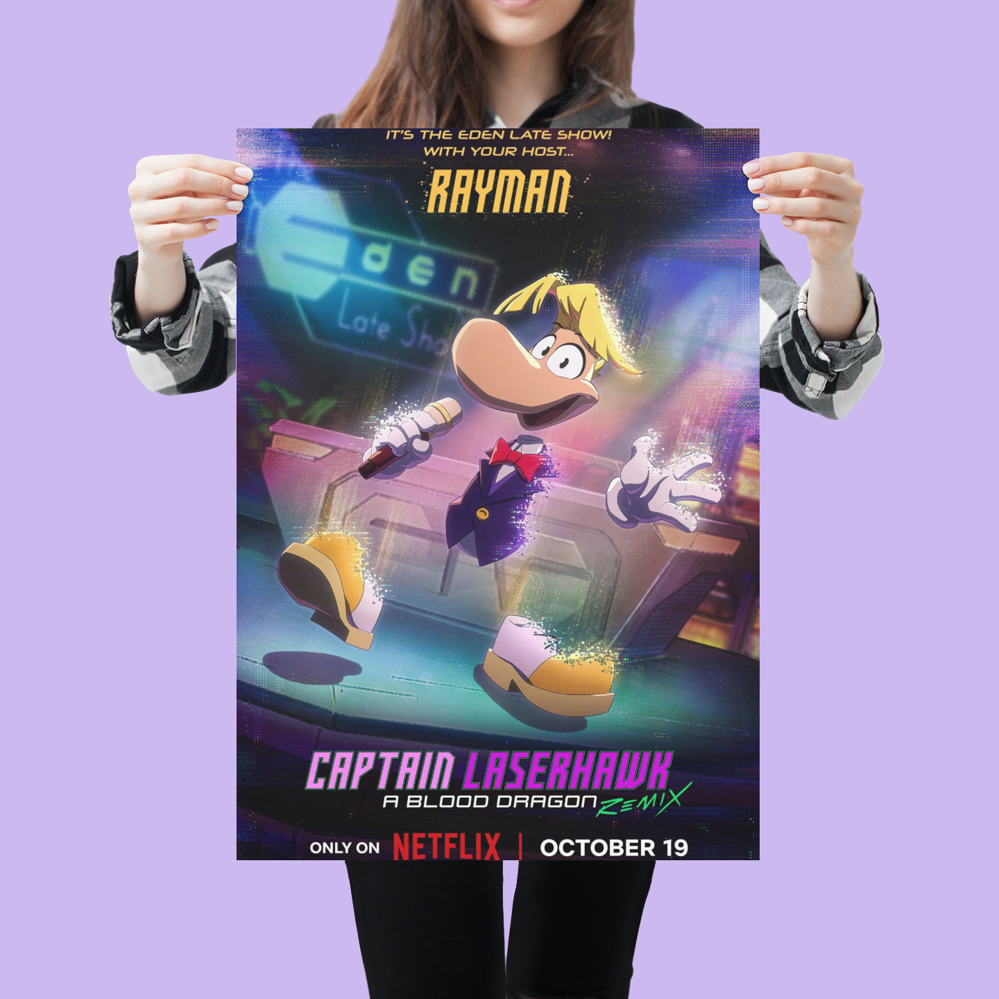 Rayman Laserhawk show poster text free : r/Rayman
